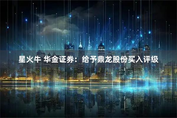 星火牛 华金证券：给予鼎龙股份买入评级