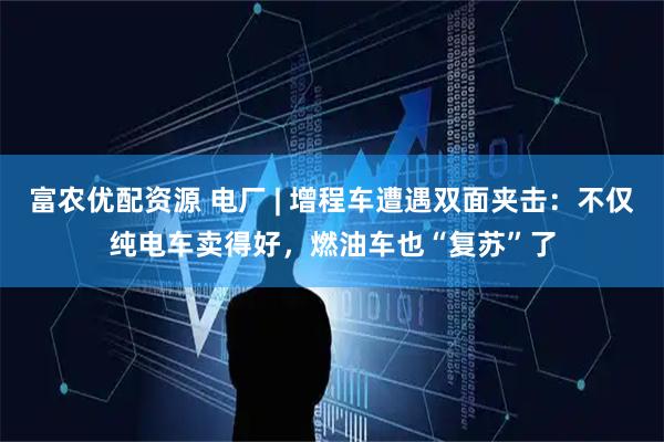 富农优配资源 电厂 | 增程车遭遇双面夹击：不仅纯电车卖得好，燃油车也“复苏”了