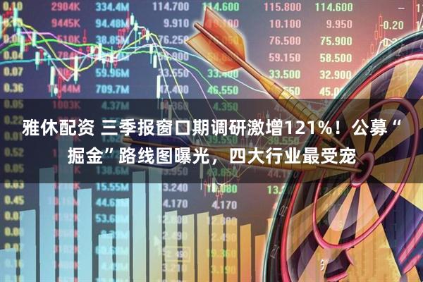 雅休配资 三季报窗口期调研激增121%！公募“掘金”路线图曝光，四大行业最受宠
